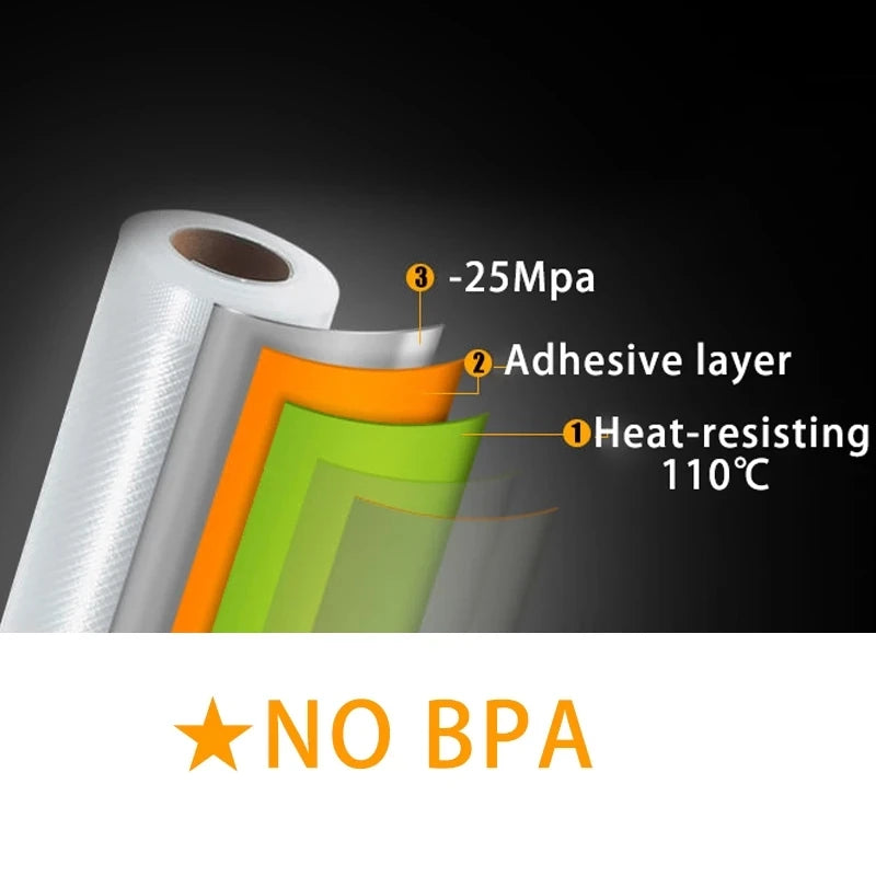 Bolsas de Vacío para Selladora de Alimentos – Rollos 12 a 30 cm x 5 m