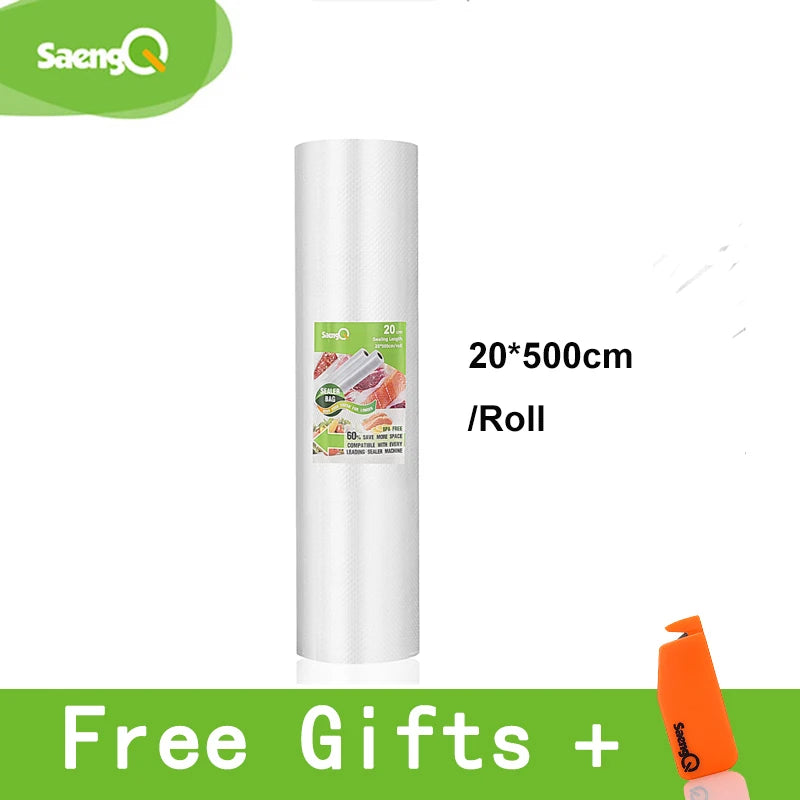 Bolsas de Vacío para Selladora de Alimentos – Rollos 12 a 30 cm x 5 m