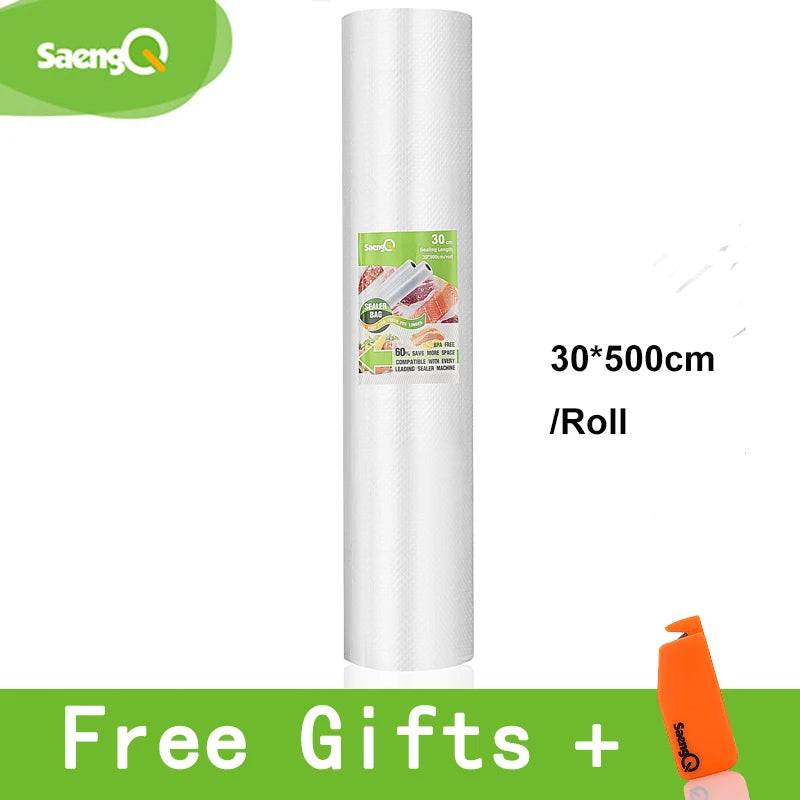 Bolsas de Vacío para Selladora de Alimentos – Rollos 12 a 30 cm x 5 m