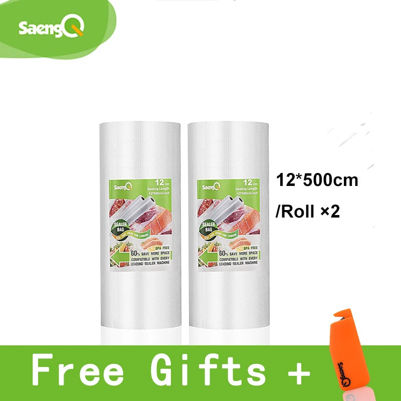 Bolsas de Vacío para Selladora de Alimentos – Rollos 12 a 30 cm x 5 m