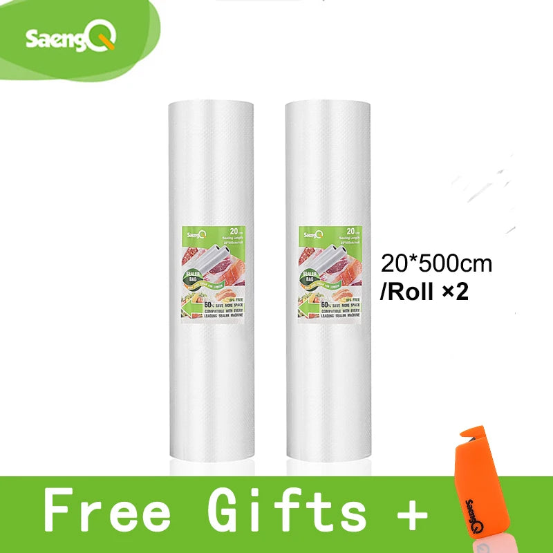 Bolsas de Vacío para Selladora de Alimentos – Rollos 12 a 30 cm x 5 m