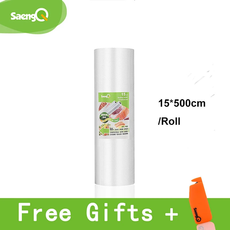 Bolsas de Vacío para Selladora de Alimentos – Rollos 12 a 30 cm x 5 m