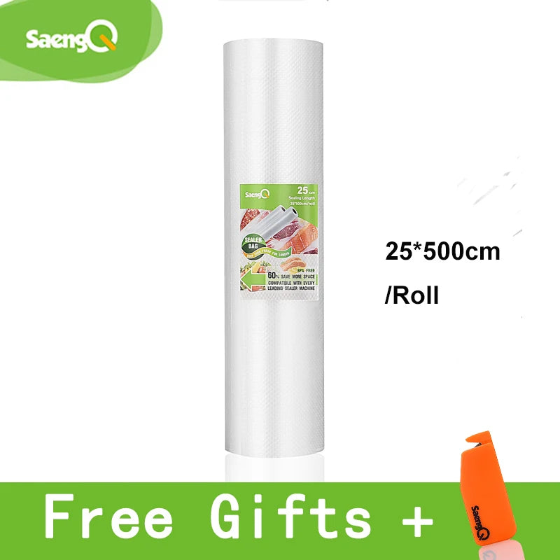 Bolsas de Vacío para Selladora de Alimentos – Rollos 12 a 30 cm x 5 m